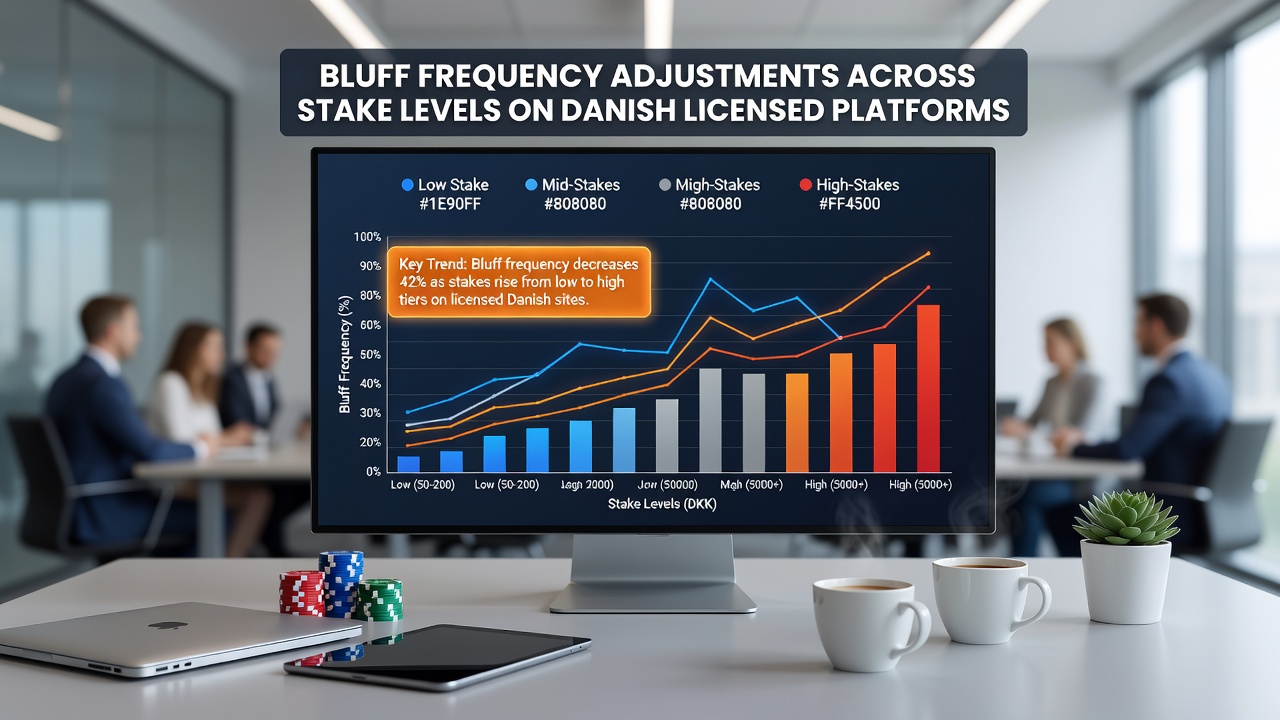 Bluff-frekvensjusteringer på tværs af indsatsniveauer på danske licenserede platforme